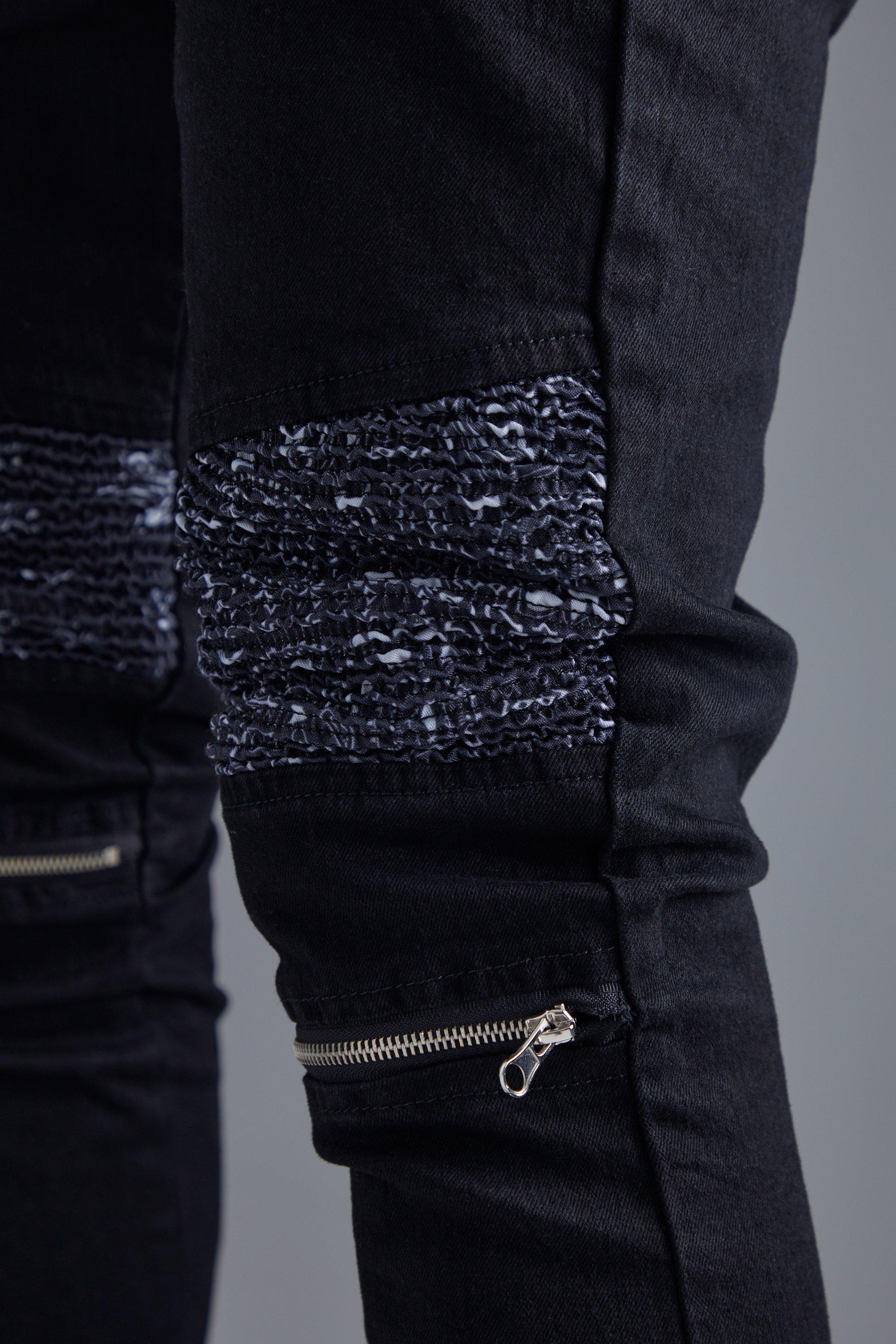 Amiri glitter hot sale stripe jeans